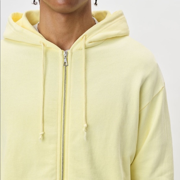 BNWT Sizes M (2) & L (3) - John Elliott Exposure Full Zip Terry Hoodie Solar - Picture 2 of 8